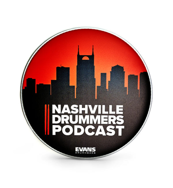 Nashville Drummers Podcast 14" Custom Souvenir Evans Drumhead