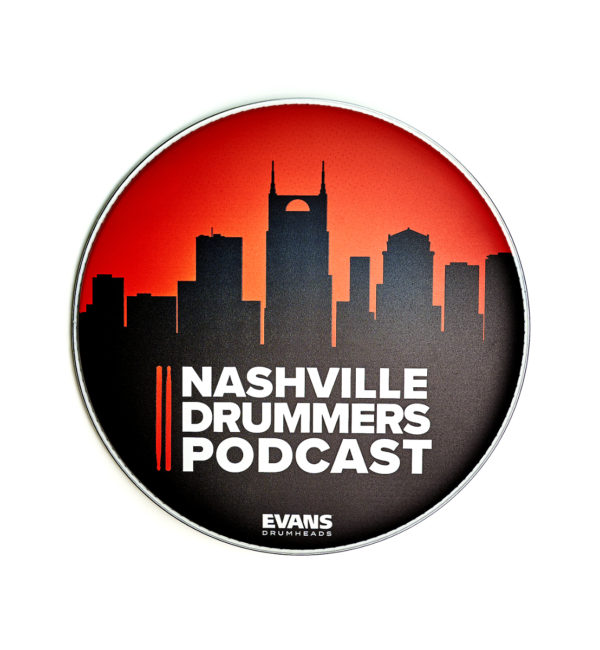 Nashville Drummers Podcast 14" Custom Souvenir Evans Drumhead