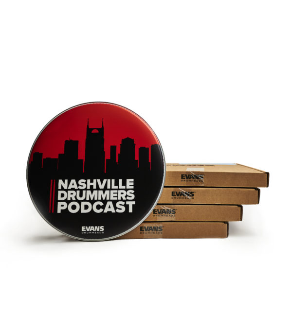 Nashville Drummers Podcast 14" Custom Souvenir Evans Drumhead